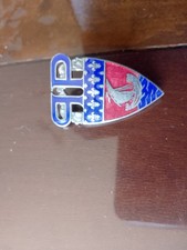 Insigne Badge ancien Képi Police de Paris PP France  émail ORIGINAL coiffure