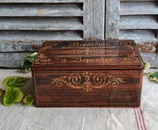 ANCIEN COFFRET  A CORRESPONDANCE  ALPHONSE GIROUX, CHARLES X PALISSANDRE 19EME