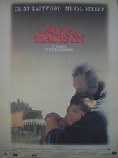 SUR LA ROUTE DE MADISON Affiche Cinéma Originale ROULEE 53x40 Movie Poster