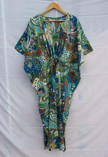 Robe longue caftan - , imprimé