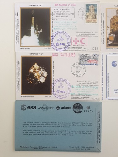 Enveloppes timbres cnes esa - timbres,