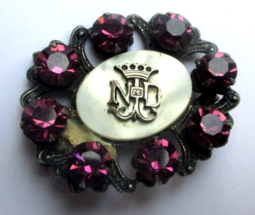 Ancienne broche argentée