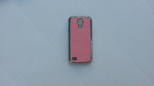 Coque paillette rose chrome - , rose/chrome