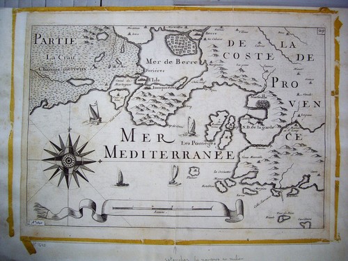 Carte marine ancienne - carte,