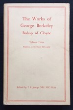 THE WORKS OF GEORGE BERKELEY VOLUME 3 ALCIPHRON OR THE MINUTE PHILOSOPHER