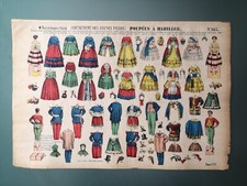 IMAGERIE D'ÉPINAL / PINOT - LITHOGRAPHIE N°866 POUPÉES À HABILLER AMUSEMENTS