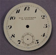 Cadran Fond de Montre à Gousset Email Emaillé Ancien Chronomètre St Raphael 13