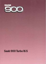 Catalogue Brochure SAAB 900 Turbo 16 S 1984 AM 1985 France