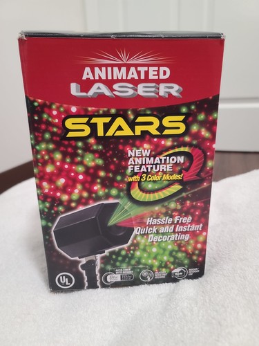 Animated laser star - star, lights,