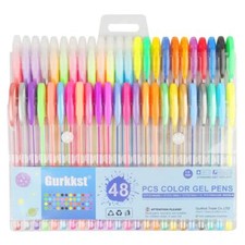 48 Stylos Gel Paillettes Pour