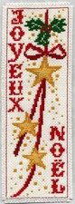 Grille point de croix - MARQUE-PAGE - JOYEUX NOËL - réf : 6515