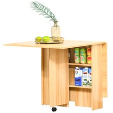 HOMCOM Table à manger pliante