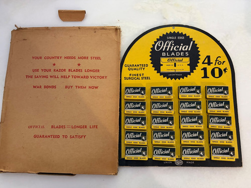 Ancien carton présentoir