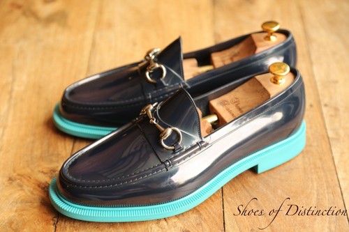Mocassins gucci bleu marine - gucci,