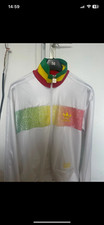 Rare Adidas Chile 62 Rasta Limited Track Jacket M Vintage Marley Jamaica White