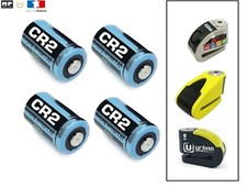 4x Pile CR2 Lithium 3V pour Antivol Alarme Bloque Disque Moto Auvray Urban Xena 