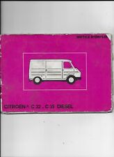 Notice emploi Citroën C32-C35 Diesel 1976 d'origine complet mais ayant servi