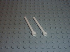 2 x Lego White Antenna 4H ref