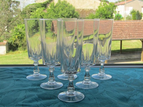 Flutes cristal d arques - cristal, d'arques