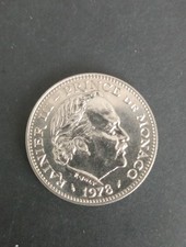 5 FRANCS MONACO 1978 SUP NICKEL 10000 EXEMPLAIRES 