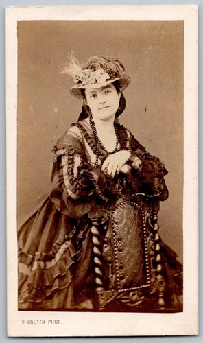 Cdv 1870 femme coquette - cdv,