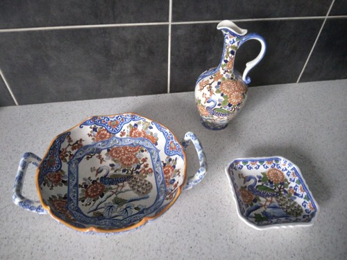 Gien faience décor - , paons