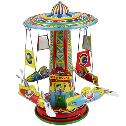 Jouet fer blanc carrousel - en,