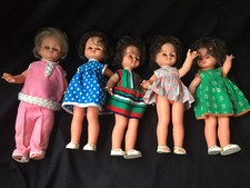 Lot De 5 Poupées Vintage