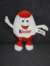 ?Doudou Oeuf KINDER Blanc Rouge Peluche 21 Cm Chocolat Ferrero Etat NEUF