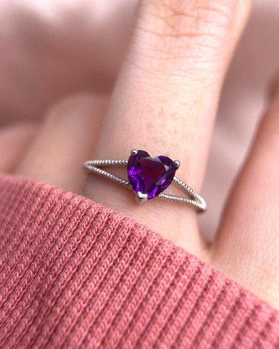 Bague cœur argent - cœur, sterling