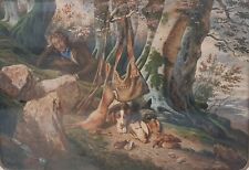 Aquarelle Ecole française 19e