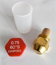 Gicleur DANFOSS 0,75 60°S Débit 0.75 USgal/h angle 60° Type S chaudière Fioul