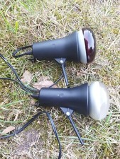 Paire d'anciennes petites lampes spot applique murale noire LITA design 20ème