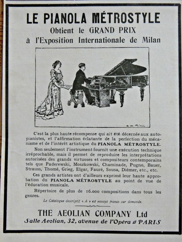 Publicité presse 1906 le - de,