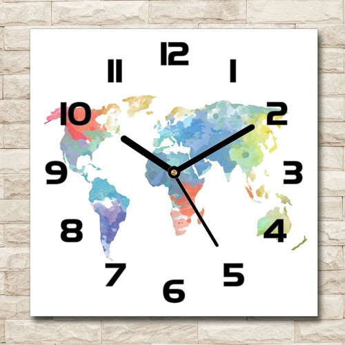 Tulup horloge murale verre - en,