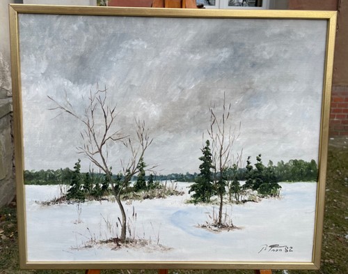Tableau huile sur - huile,