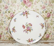 FRANCE Vintage - Plat à Gâteau ou Tarte en Porcelaine de Limoges -Shabby chic