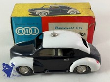 JOUET ANCIEN CIJ 5/48P RENAULT 4CV POLICE FRICTION 18CM VERS 1950