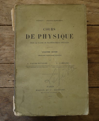 Livre ancien 1911 cours - ancien, de