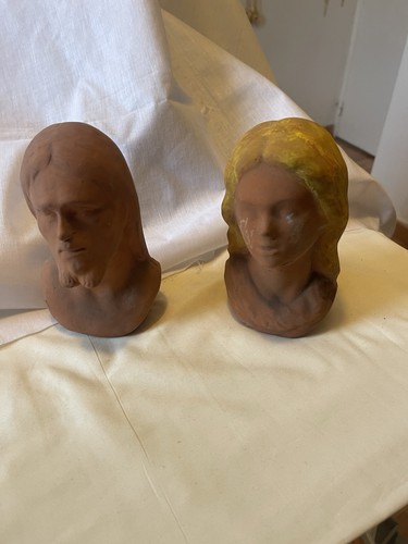 Sculpture terre cuite - , buste