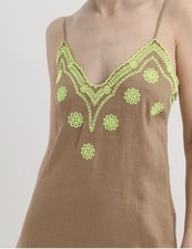 Robe Mi Longue Marron Camel