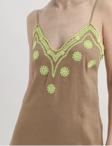 Robe longue marron camel - robe,