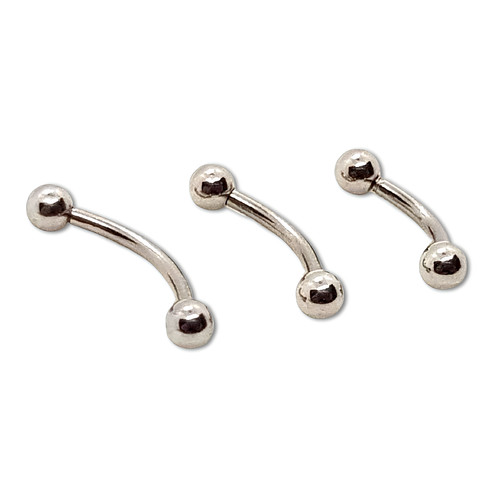 Piercing barre incurvée