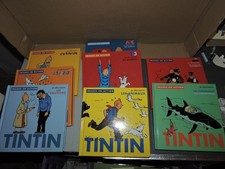 LOT 8 Livres TINTIN Images en action Couleurs Lettres transport ... Parfait état