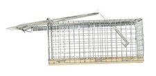 Nasse souris grillage galvanisé socle bois 12 x 6 x 6cm LUCIFER