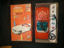 Vintage Schuco 2095 Mercedes-Benz Fer Blanc Voiture Jouet Boîte Partiel Fernlenk
