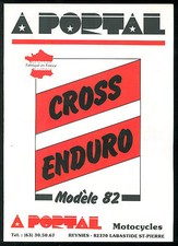 Catalogue PORTAL 125 / 250 / 480 Cross 240 Enduro 1982 ROTAX - Brochure Dépliant