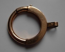 Fermoir de chaine montre à gousset / Chatelaine - Or 18k 750/1000 - C00a