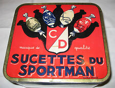 Boîte ancienne ! Sucettes du Sportman !