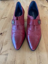 chaussures Dorking bordeaux à talon et scratch 37